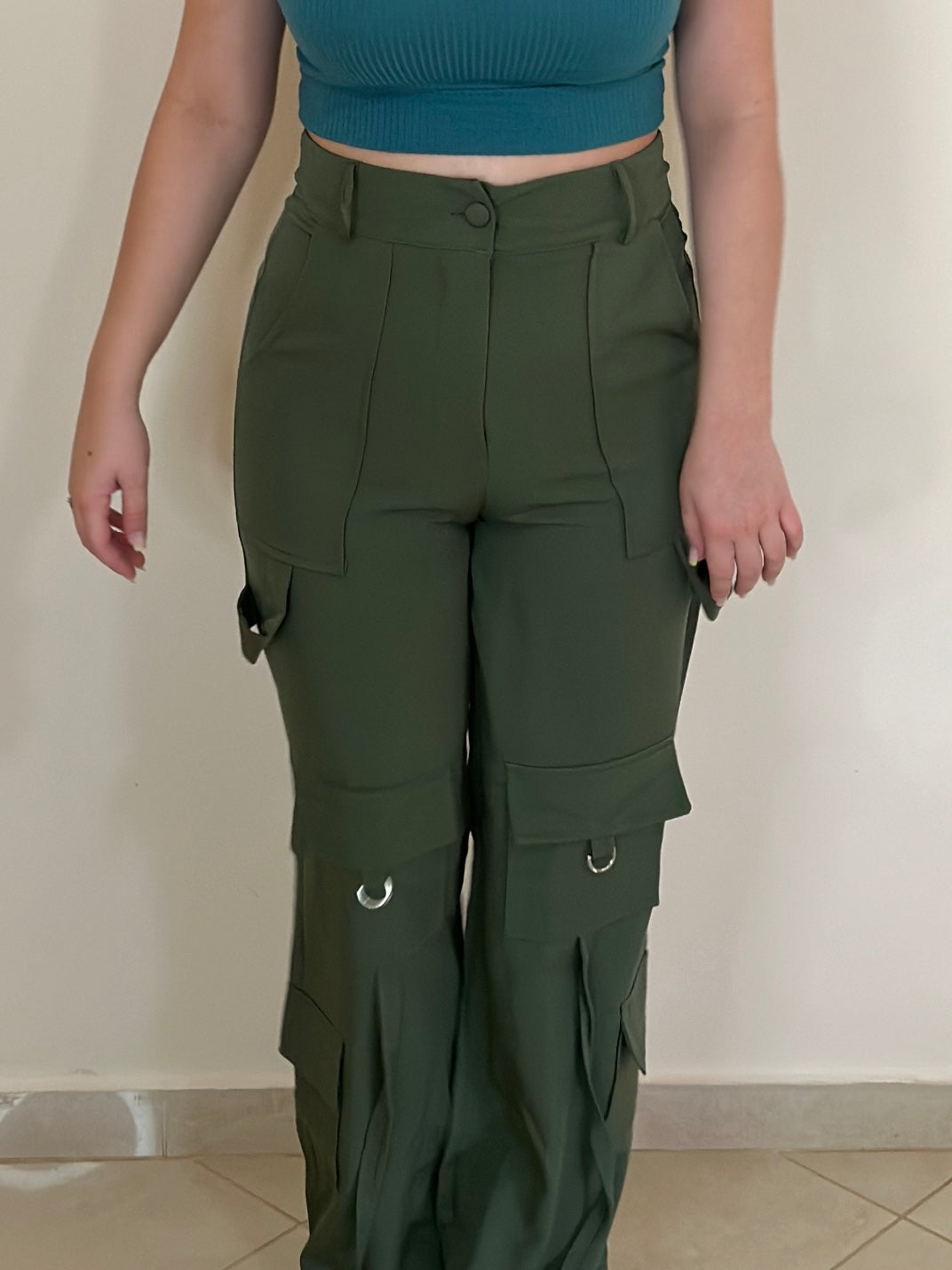 Calça cargo verde militar