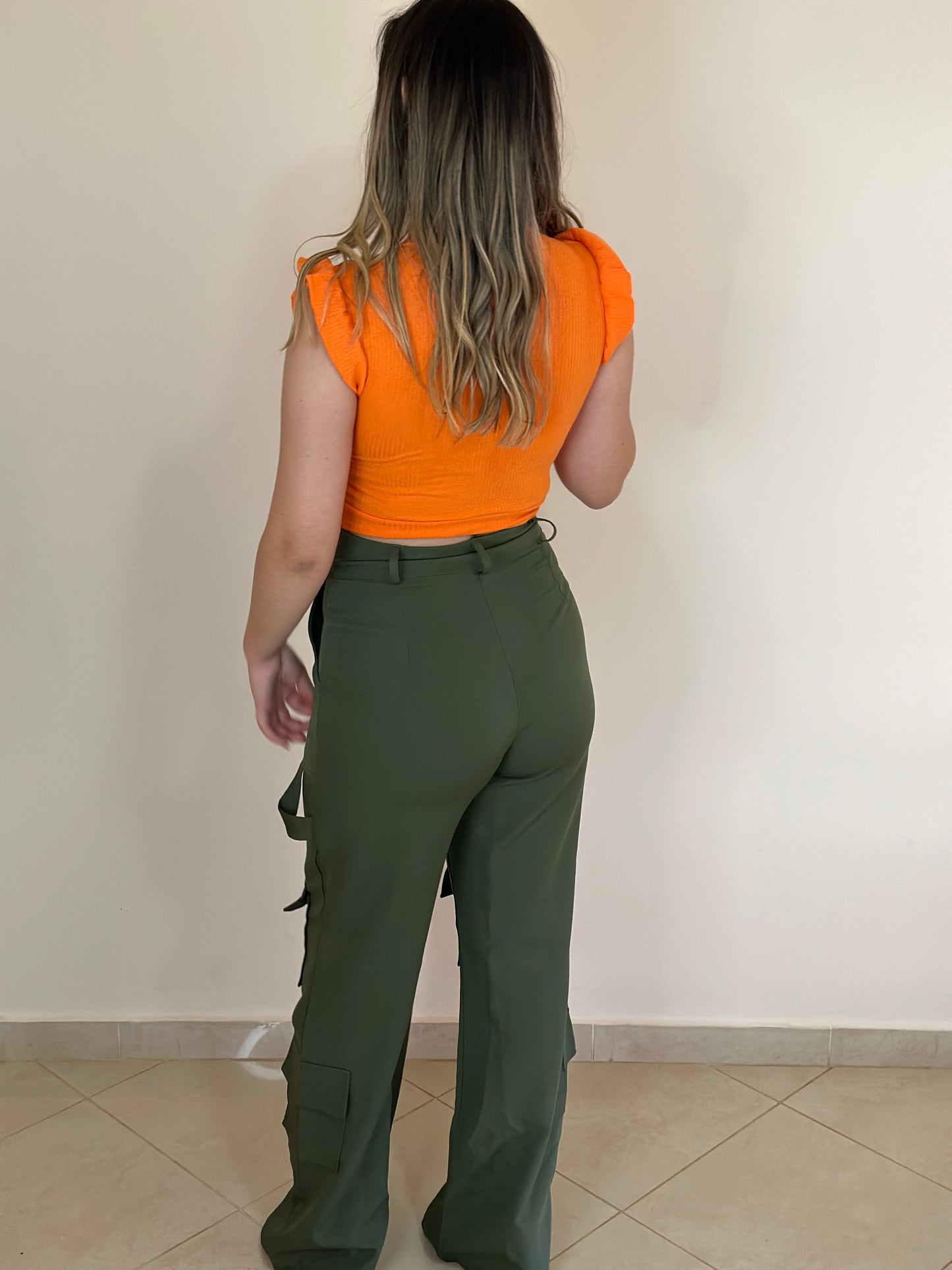 Calça cargo verde militar